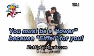 You Must Be a Tower | Pick Up Line Card